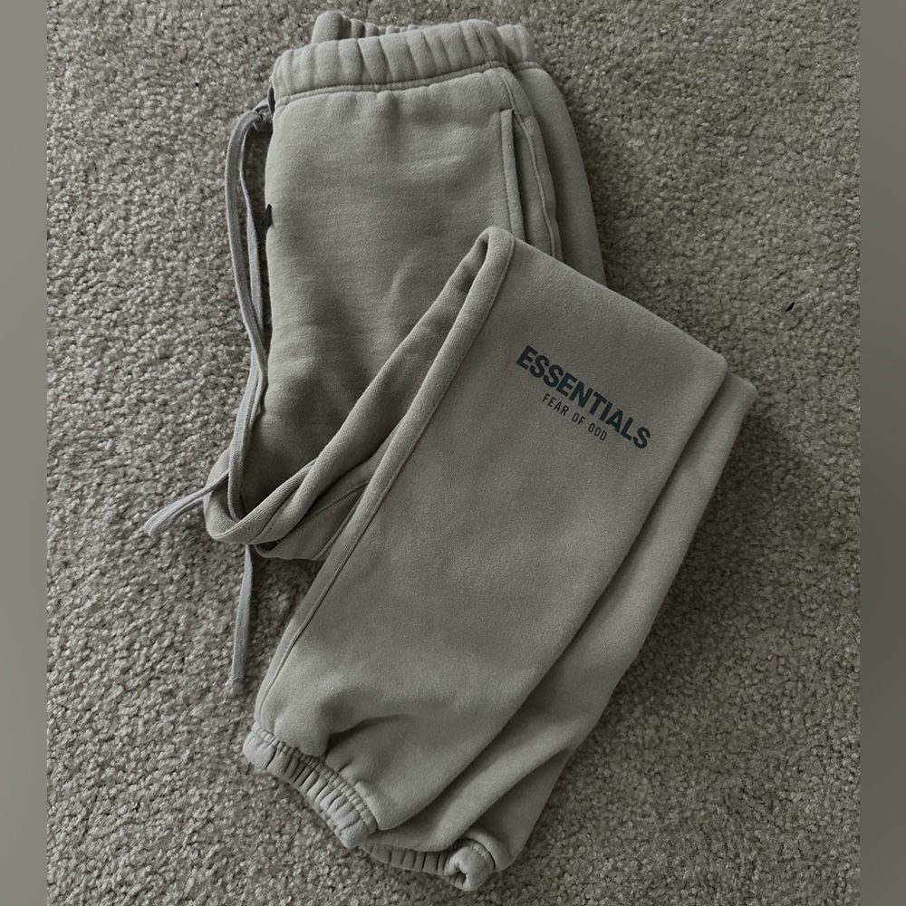 SOLD Fear of god essentials jogger sweatpant pistachio